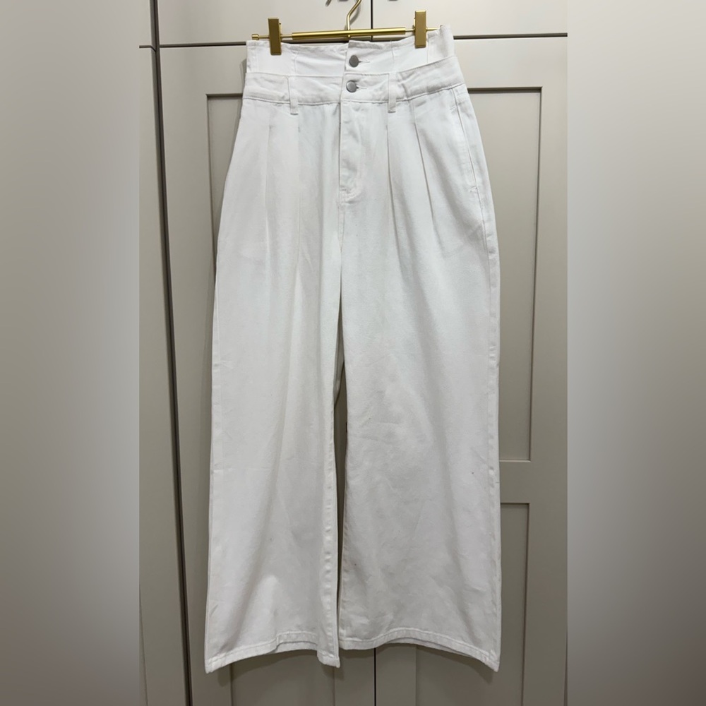 Cider Crisp White Trousers